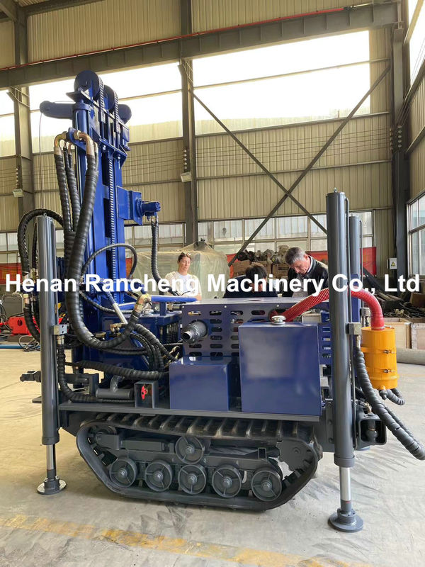Powerful 180m Mini Crawler Water Well Drilling Rig with 77.3KW YuChai Engine for Borehole Drilling