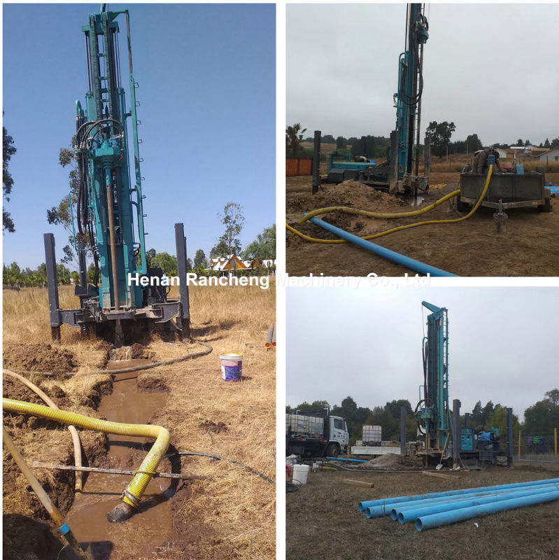 280m Crawler Borehole Drill Machine With Air Compressor Water Well Drilling Rig