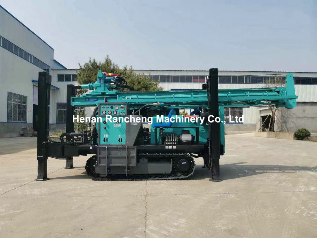 280m Crawler Borehole Drill Machine With Air Compressor Water Well Drilling Rig