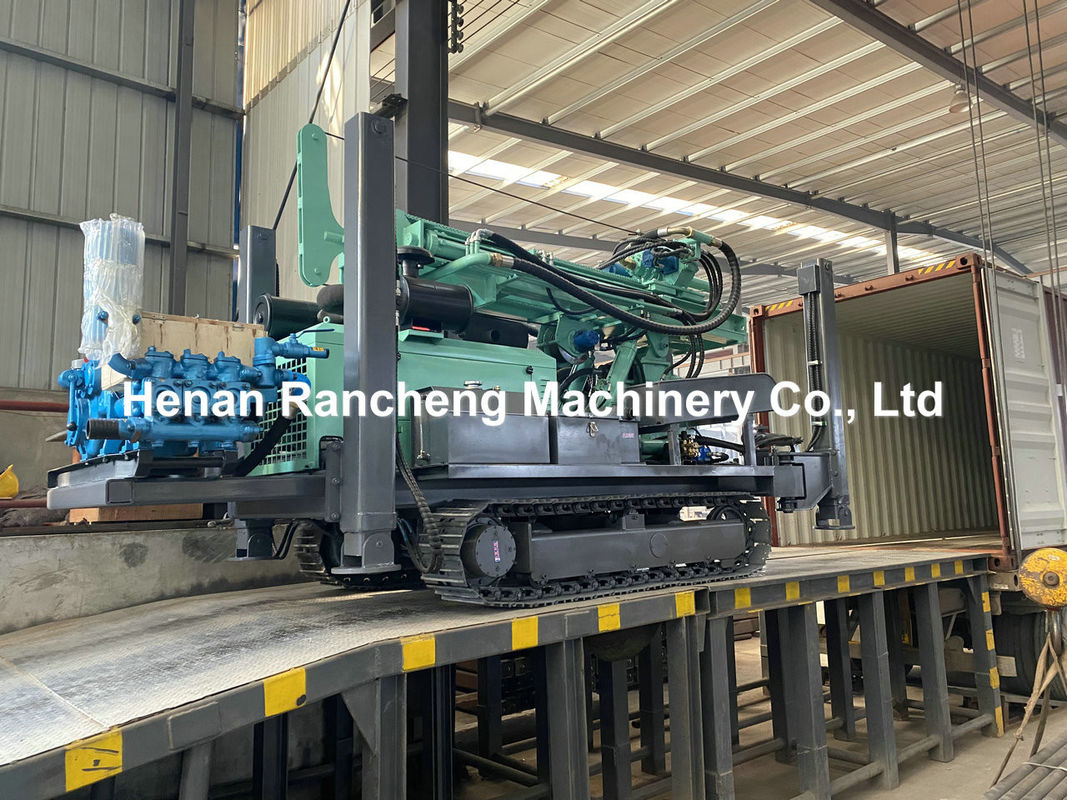300m Depth Hydraulic Water Well Drilling Machine 18T Lifting Force 9000Nm Max Torque Of Rotary
