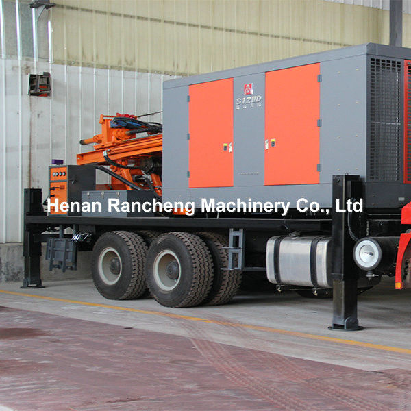 DTH Truck Water Well Drilling Rig Machine With Air Compressor For 200m