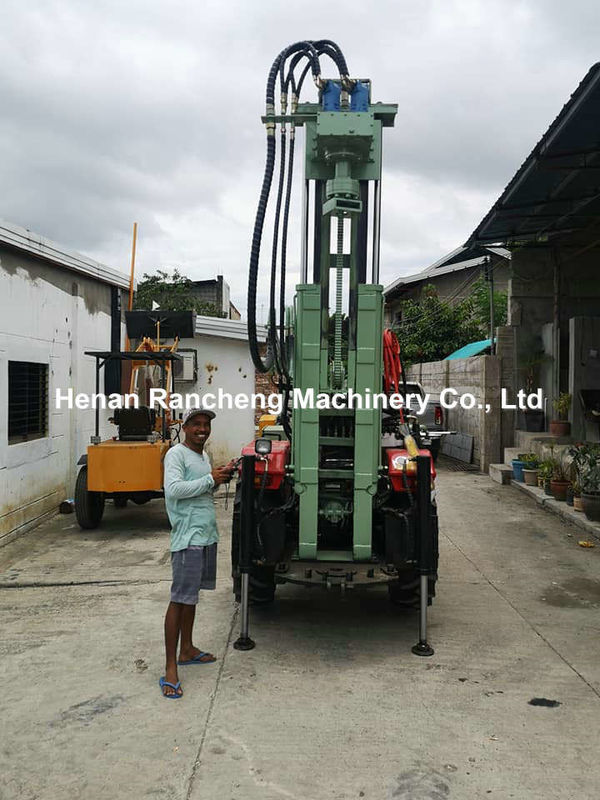 200m Hydraulic Trailer Mounted Water Well Drilling Rig With Quick Connection Plug For The Brawbench