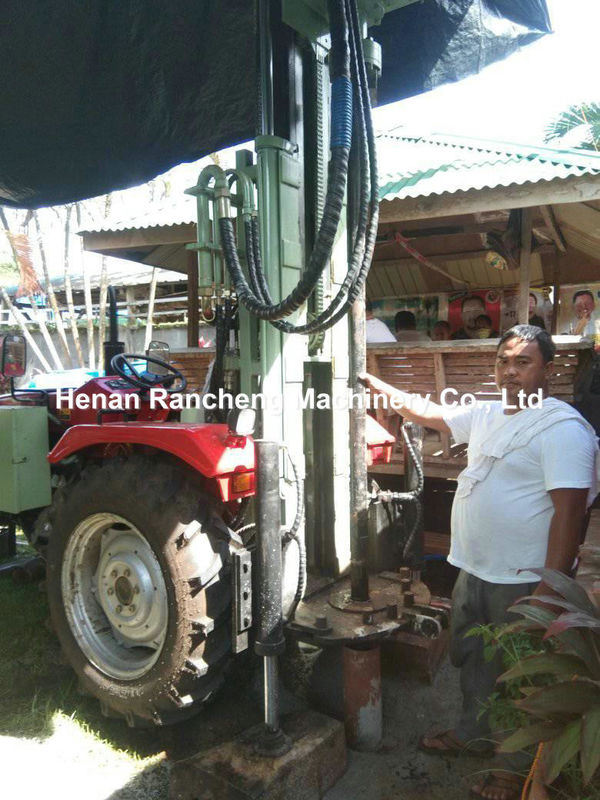 200m Hydraulic Trailer Mounted Water Well Drilling Rig With Quick Connection Plug For The Brawbench