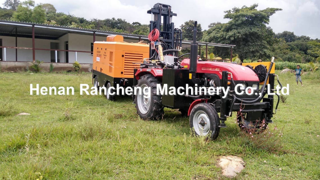 200m Depth 40HP  Diesel Engine Hydraulic Water Well Drilling Machine With Three-Wheeled Vehicle