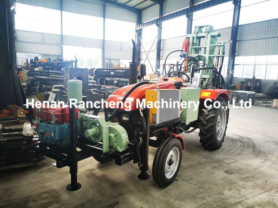 200m Hydraulic Trailer Mounted Water Well Drilling Rig With Quick Connection Plug For The Brawbench
