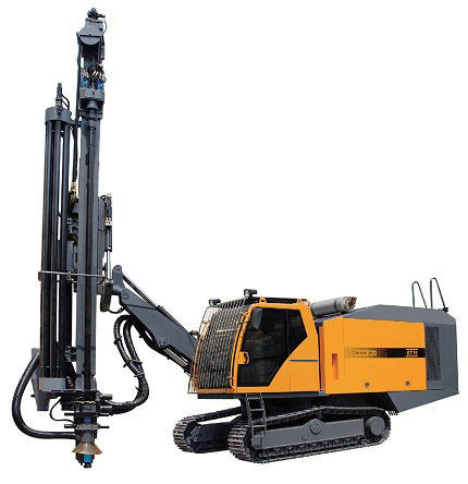 Crawler Type Rock DTH Drilling Rig 298KW Cummins Engine 35m Drilling Depth