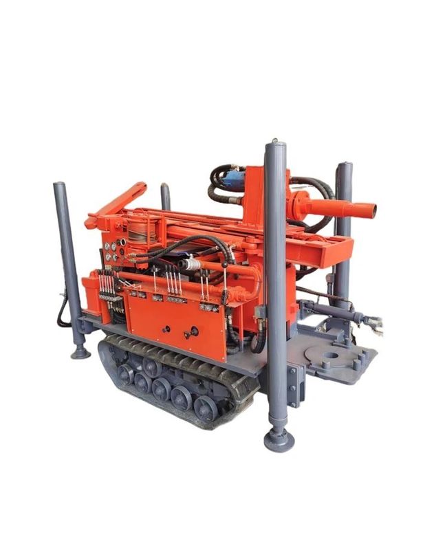 180m Depth Water Well Drilling Machine 77.3KW Engine Crawler Water Well Drilling Rig