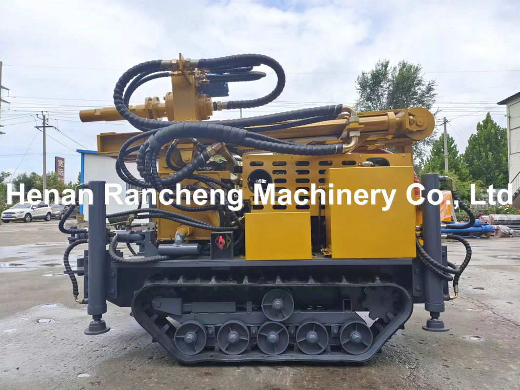 Mini Portable Crawler Water Well Drilling Rig Machine with Mud Pump and Air Compressor