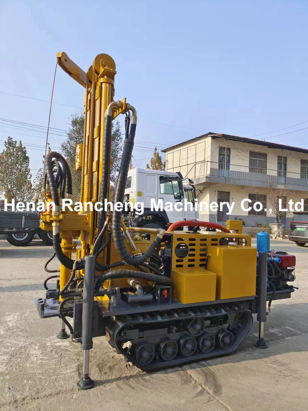Mini Portable Crawler Water Well Drilling Rig Machine with Mud Pump and Air Compressor