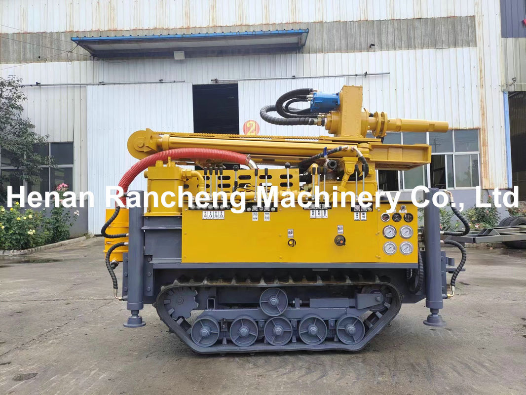 Mini Portable Crawler Water Well Drilling Rig Machine with Mud Pump and Air Compressor