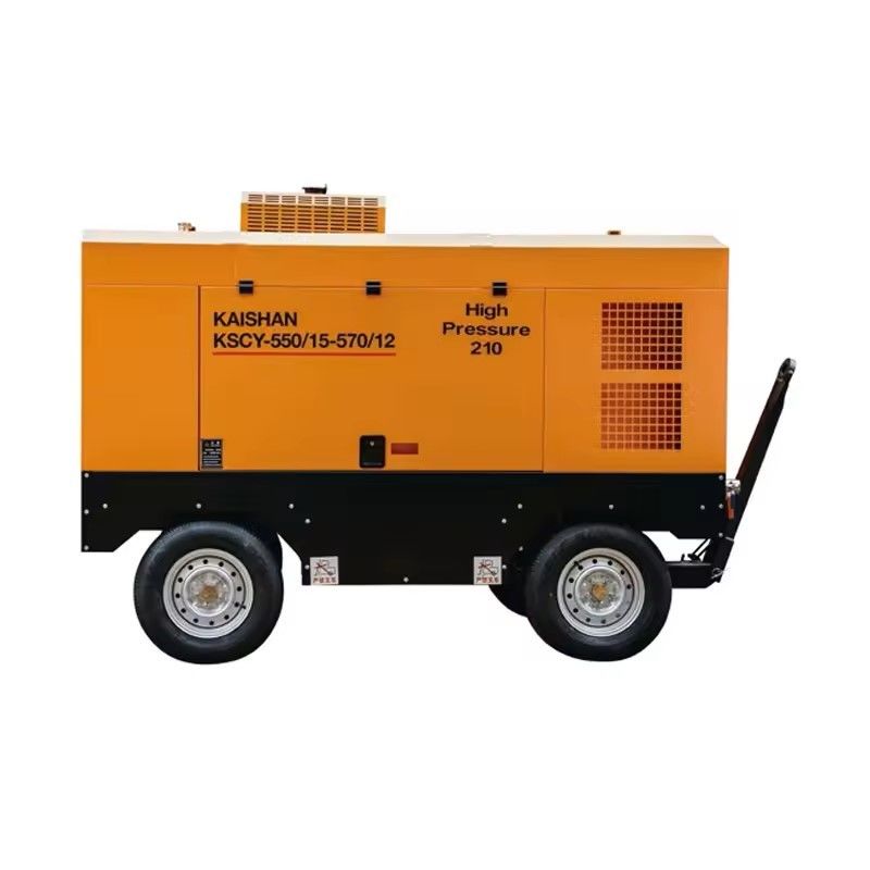 Turbocharged Impact Drilling Air Compressor 140KW 1.2Mpa / 1.5Mpa Working Pressure