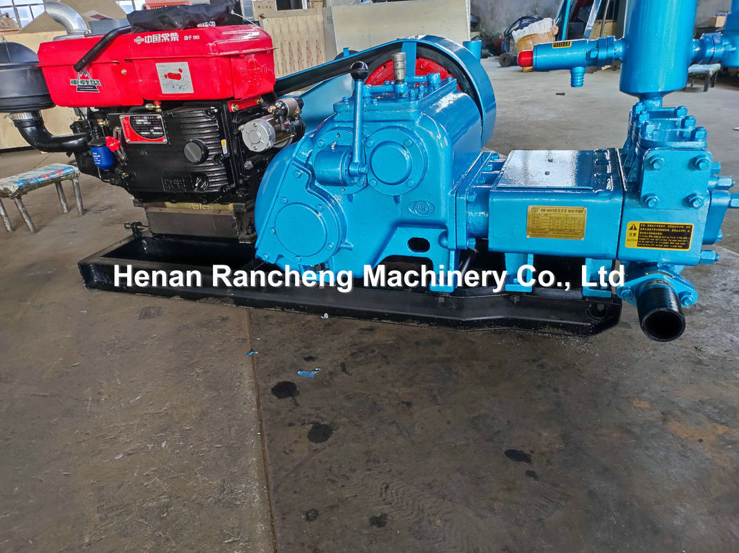 BW450 Horizontal Three Cylinder Reciprocating Single Acting Piston Pump For Water And Mining Drilling