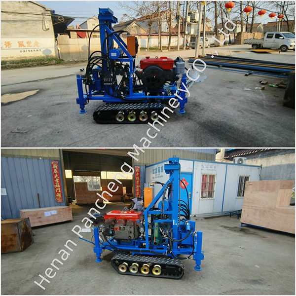 Small Hydraulic Drill Cylinder 160m Depth Water Digger Machine Crawler Mounted Water Well Drilling Rig For Sale