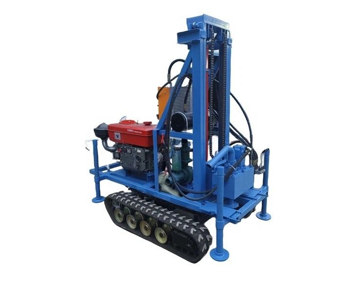 crawler type Portable Water Well Drilling Machine 150m Depth 1500mm Drill Length