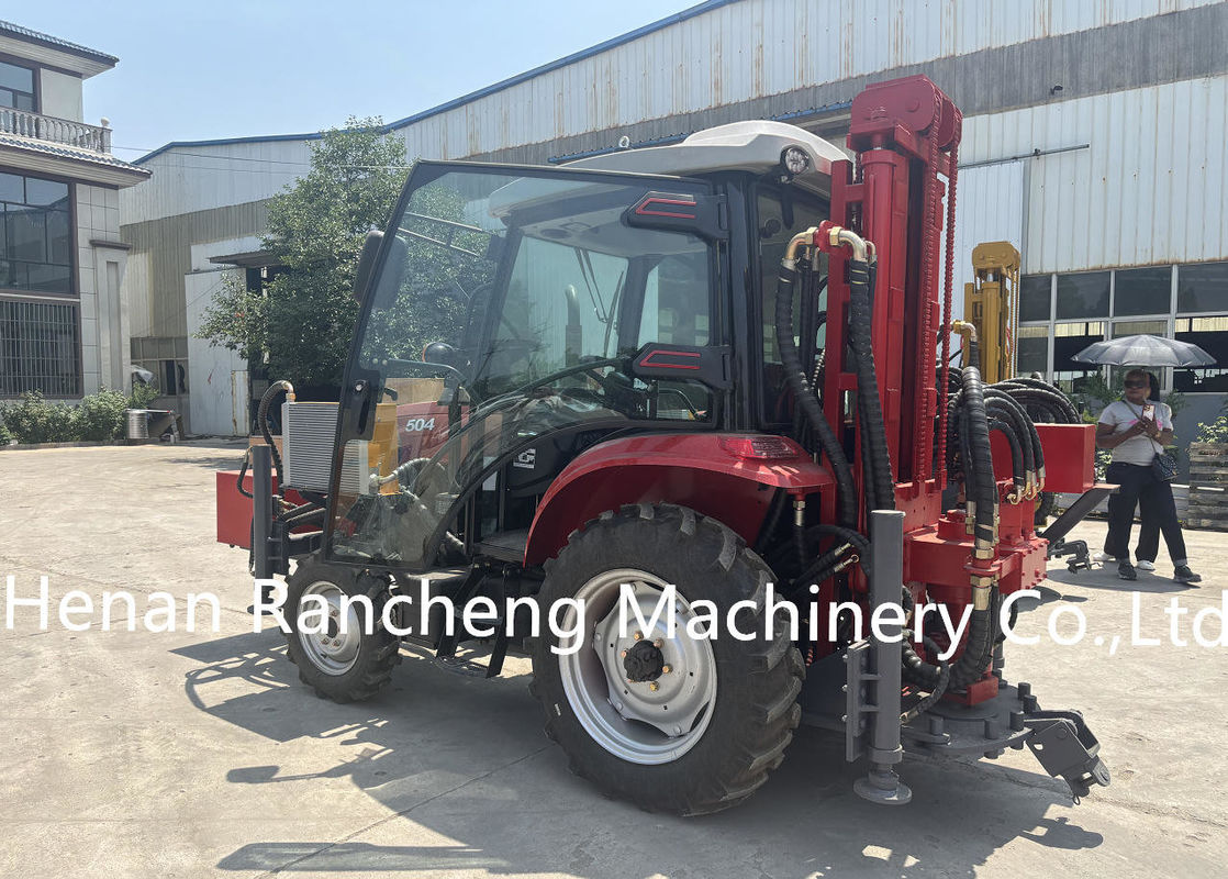 260m Full Hydraulic Trailer Mounted Water Well Borehole Drilling Rig Machine For Mud And Air Drilli