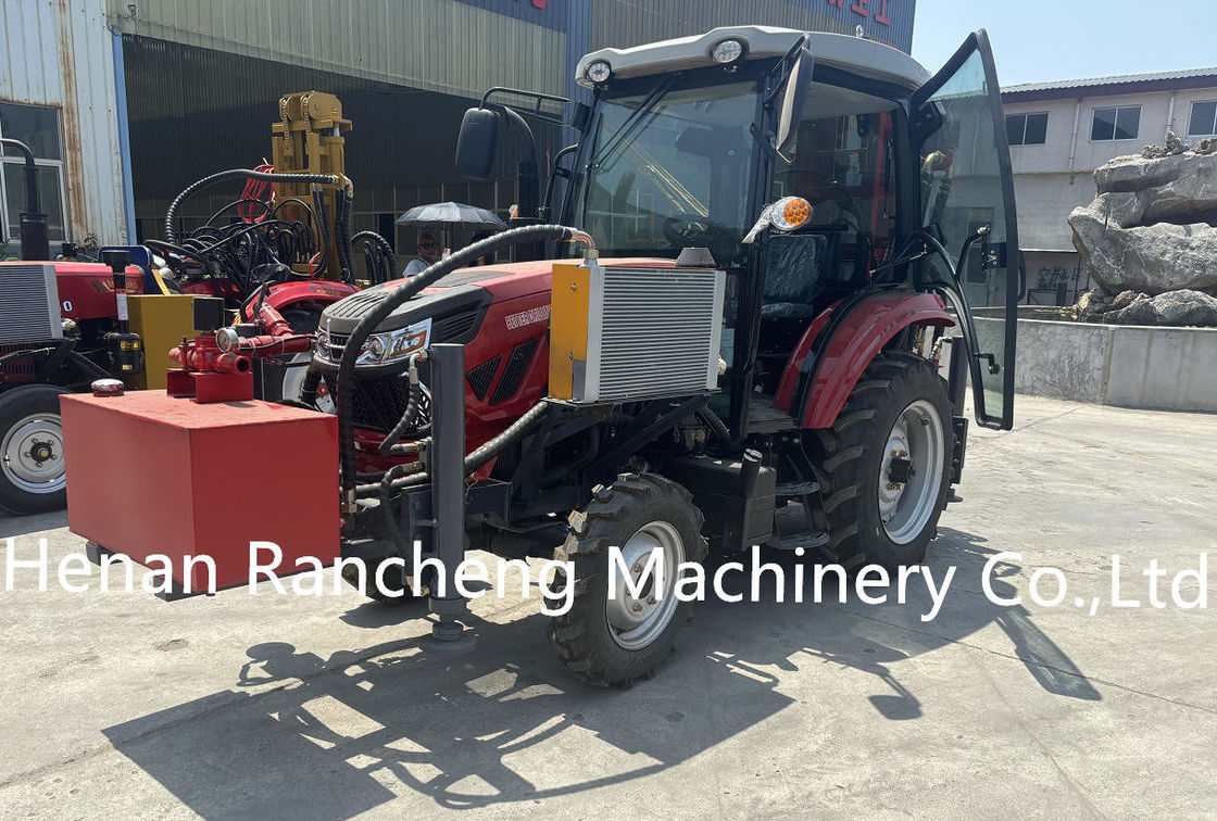 260m Full Hydraulic Trailer Mounted Water Well Borehole Drilling Rig Machine For Mud And Air Drilli