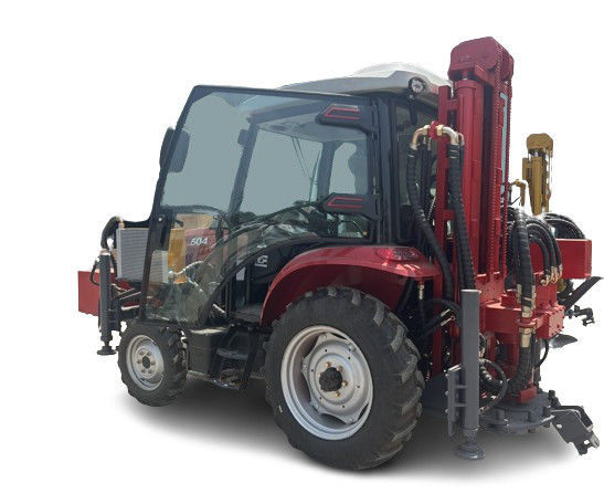 260m Tractor With Cabin Water Well Drilling Rig With Air Pressure Of 1.7 2.5 Mpa For Different Ground Conditions