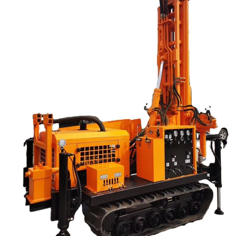 200m 5800Kg Hydraulic Water Well Drilling Machine With 58KW Diesel Engine And 5T Lifting Force