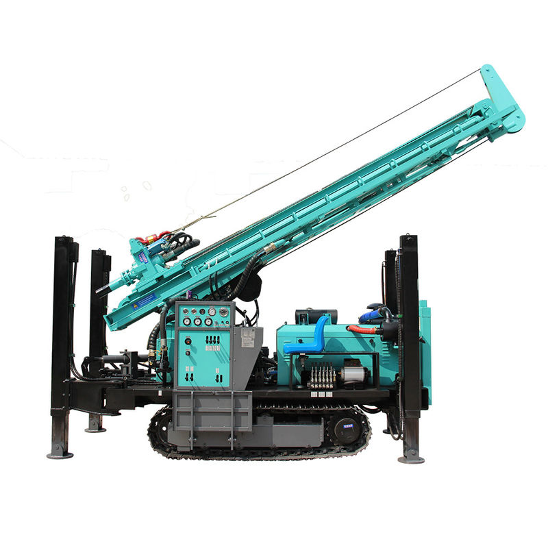 280m Crawler Borehole Drill Machine With Air Compressor Water Well Drilling Rig