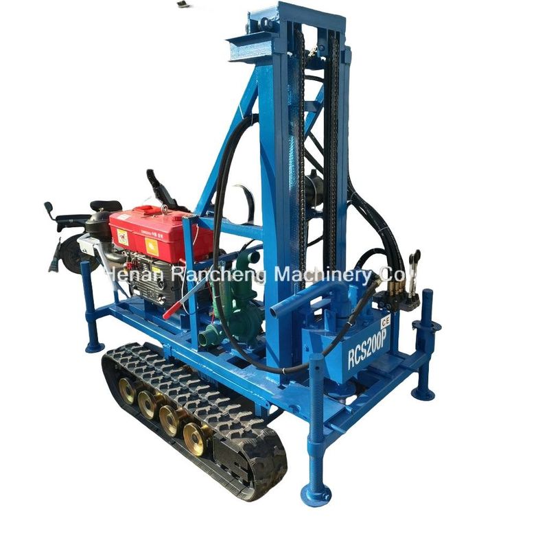 Rubber Crawler Mounted Portable Water Well Drilling Machine 150m Depth 450mm Diameter Easy Operation