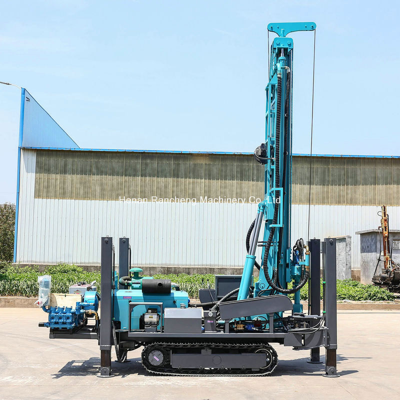 Efficiency And Reliability Depth 350m Crawler Mounted Water Well Drilling Machine With 91KW Yuchai Engine