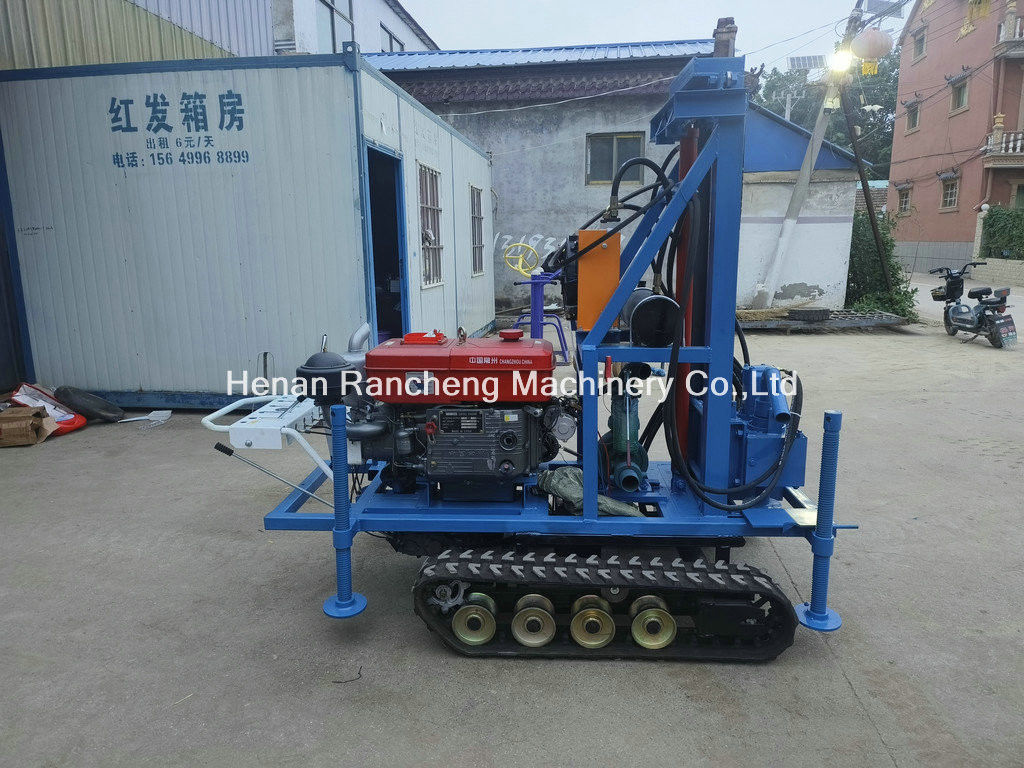 High Efficient Lightweight 160m Small Portable Water Well Drilling Rig With 35HP Engine