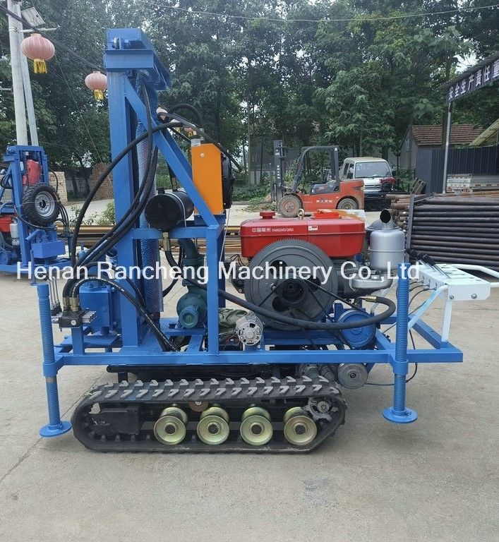 High Efficient Lightweight 160m Small Portable Water Well Drilling Rig With 35HP Engine