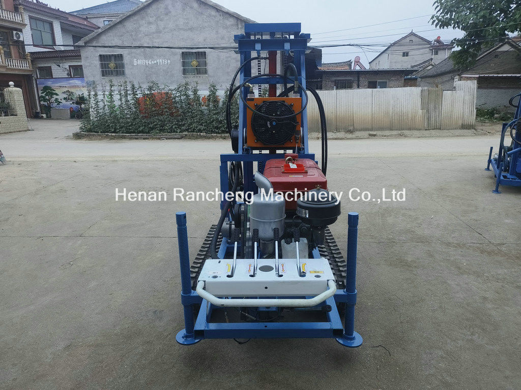 High Efficient Lightweight 160m Small Portable Water Well Drilling Rig With 35HP Engine