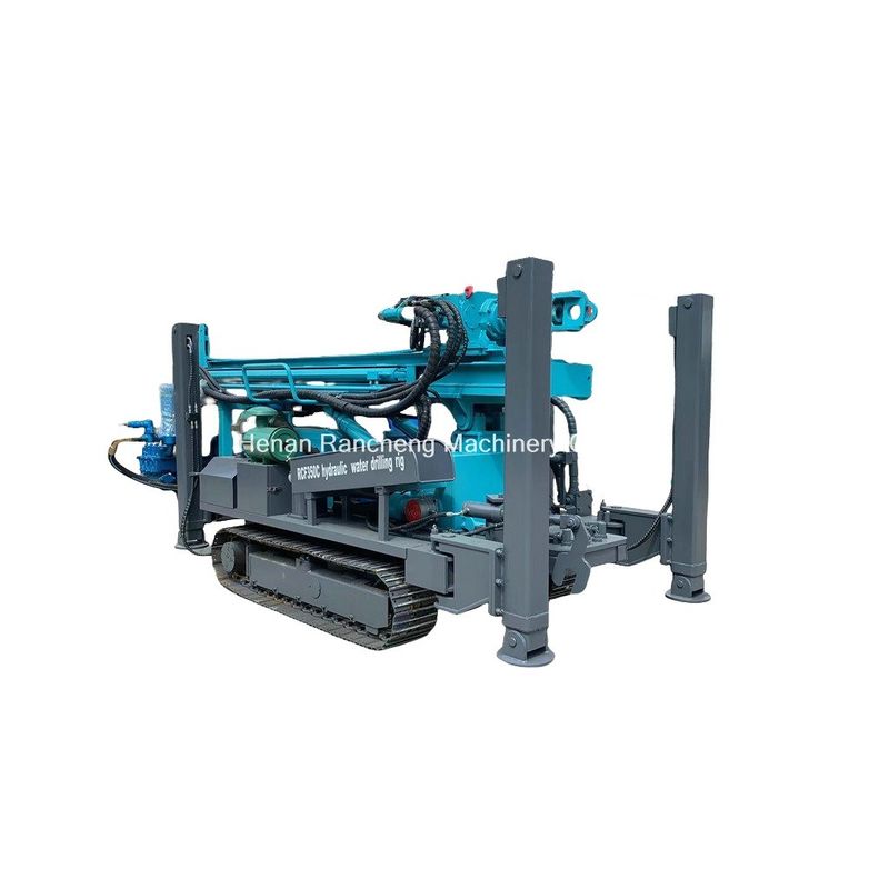 Efficiency And Reliability Depth 350m Crawler Mounted Water Well Drilling Machine With 91KW Yuchai Engine