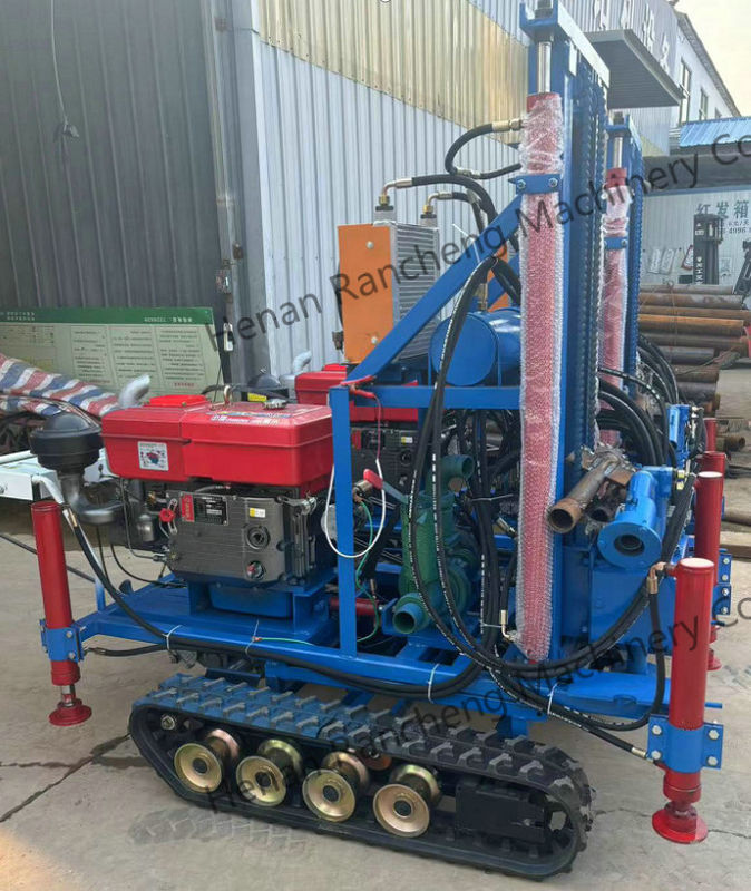 High Performance Depth 160m Portable Water Well Drill Lightweight With 35HP Engine