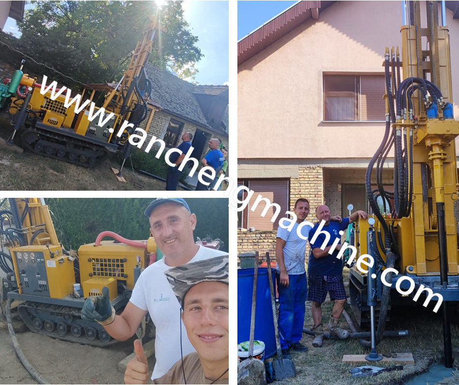 High Drilling Efficiency 150m Deep Diesel Hydraulic Drilling Rig Mountain And Rock Water Well Drilling Rig Machine
