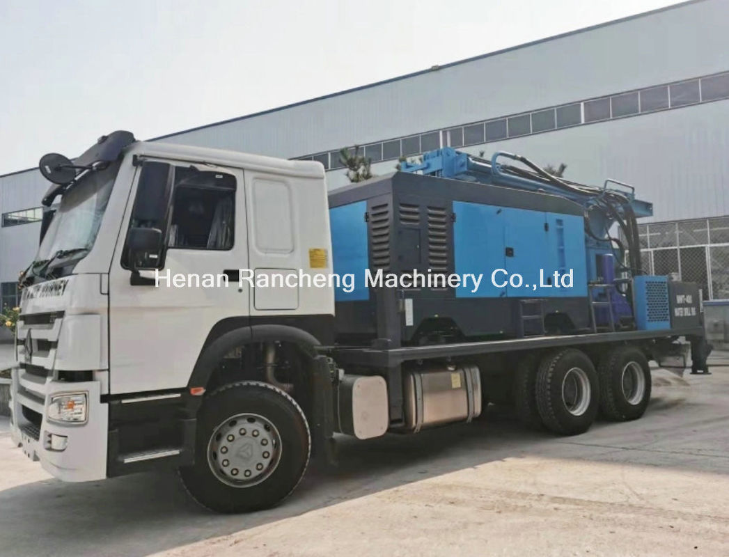 Hydraulic 350m Well Drilling Machine Mounted Drilling Truck Price Diesel Water Well Drilling Rig For Sale