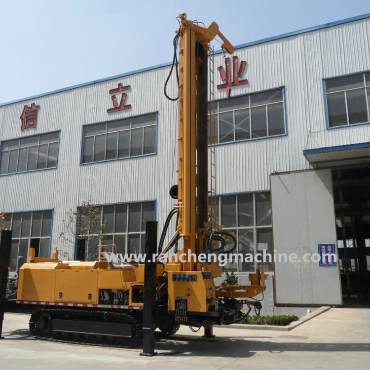 RCF800C 800m Drilling Rig Cummins Engine Steel Crawler Type Well Drilling Rig
