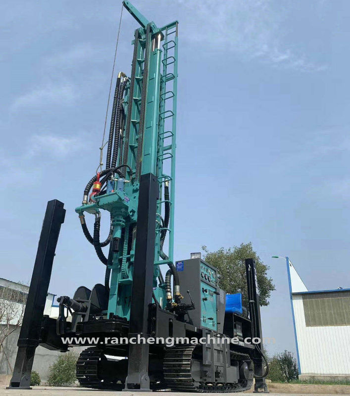 280m Depth Rock Drilling Machine Air DTH Water Well Bore Hole Drilling Rig