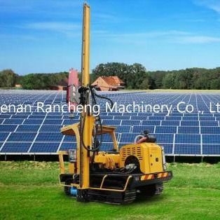Solar Pile Driver With 39KW Engine 170 Cm Drilling Depth 2600 Mm Piling Height