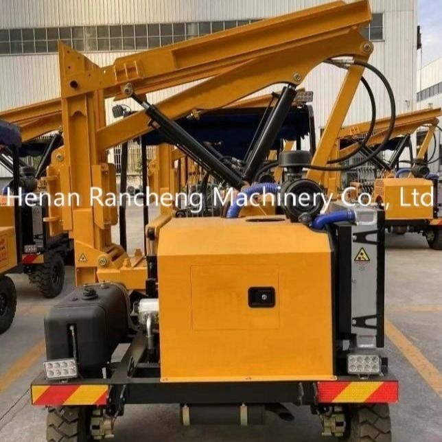 Solar Pile Driver With 39KW Engine 170 Cm Drilling Depth 2600 Mm Piling Height