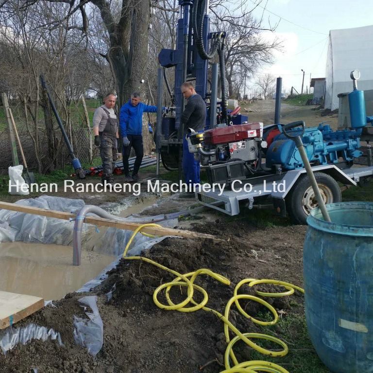 180m Borehole Water Well Drilling Machine / Mini Size Water Well Drilling Machine