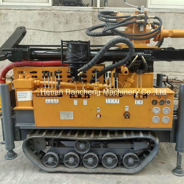 150m Depth Hydraulic Water Well Drilling Machine 90-300mm Diameter With 12T Lifting Force