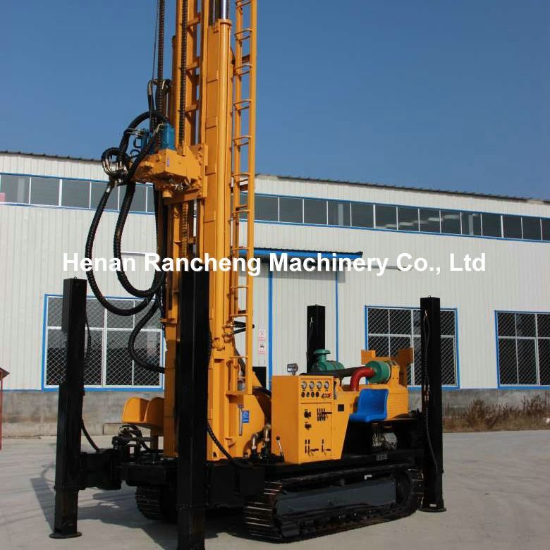 Depth 1000m Deep Water Well Rig Exploration Geotechnical Machine With 194KW Cummins Engine