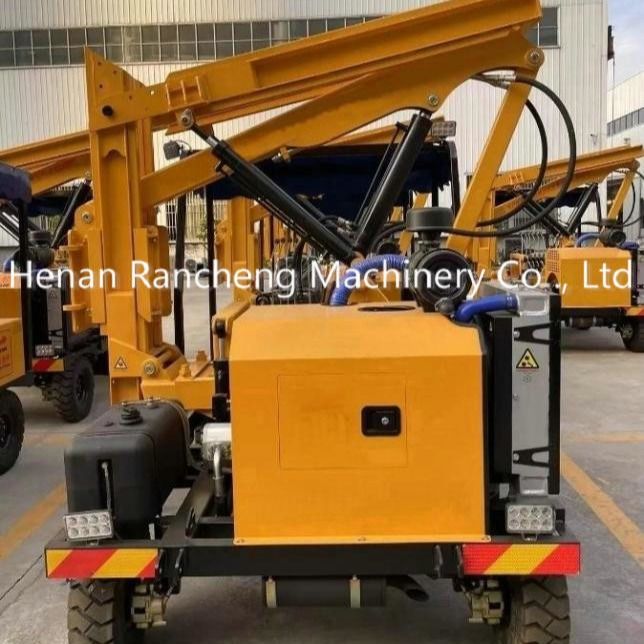 Solar Pile Driver With 39KW Engine For 170 Cm Depth And 2.8T Vehicle Weight