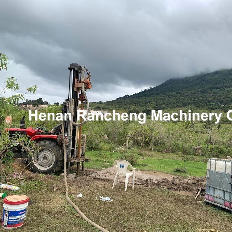200m Classic Water Borehole Drill Rig Tractor Mounted Water Well Drilling Rig