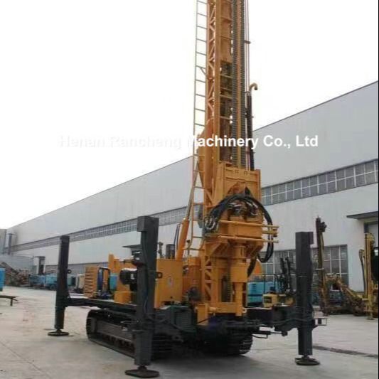 Depth 1000m Deep Water Well Rig Exploration Geotechnical Machine With 194KW Cummins Engine
