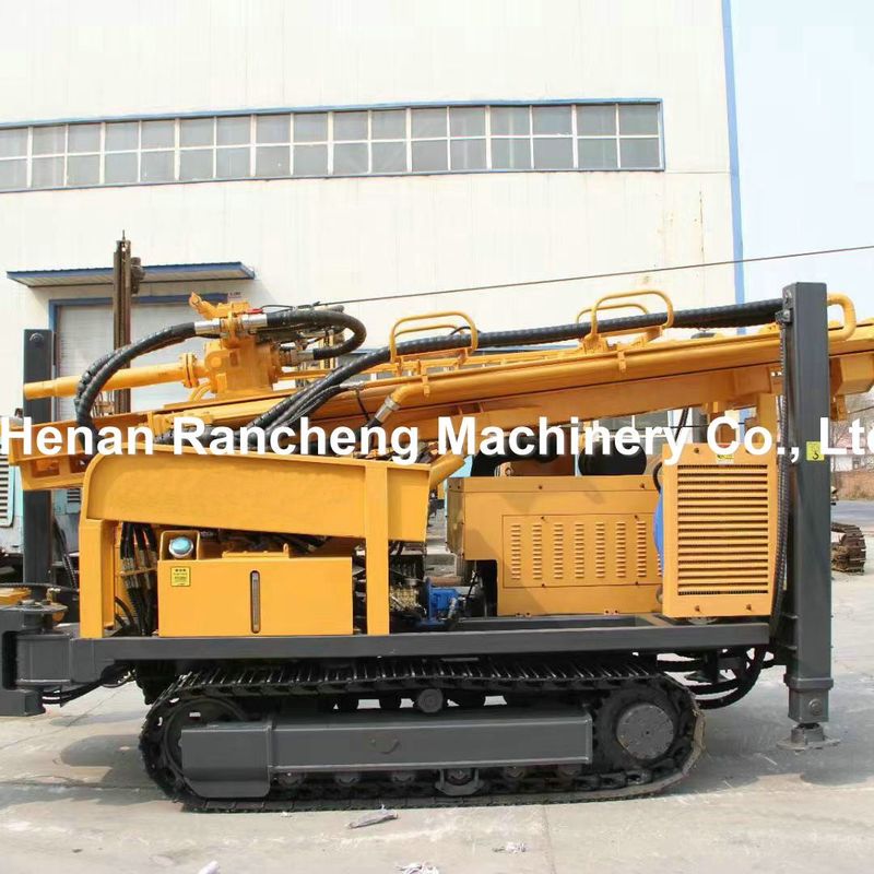 Depth 1000m Deep Water Well Rig Exploration Geotechnical Machine With 194KW Cu-mmins Engine