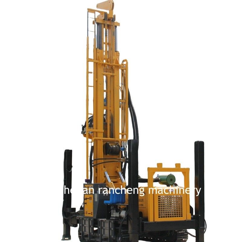 Depth 1000m Deep Water Well Rig Exploration Geotechnical Machine With 194KW Cu-mmins Engine