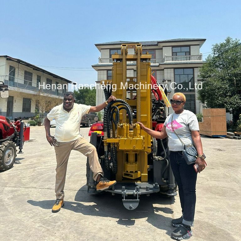 200m Tractor Mounted Big Power Water Well Drilling Machine Tractor Deep Borehole Drill Rig
