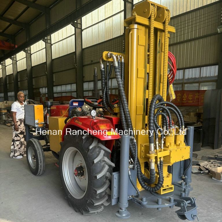 200m Tractor Mounted Big Power Water Well Drilling Machine Tractor Deep Borehole Drill Rig