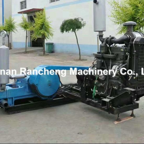Diesel Engine Type Mud Pump Max 600L/Min Horizontal Tri-Cylinder Dual Role Penthouse Detroit Piston Pump