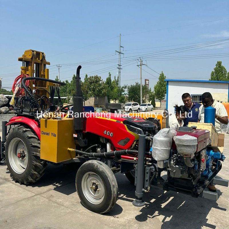 Tractor Mounted Big Water Borehole Drill Rig Able To Drill 300m Depth
