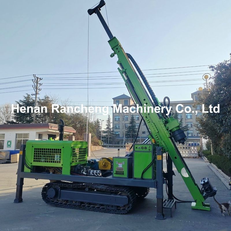 Max Drill Depth 1200m Full Hydraulic Core Drilling Rig  With 92KW Diesel Engine