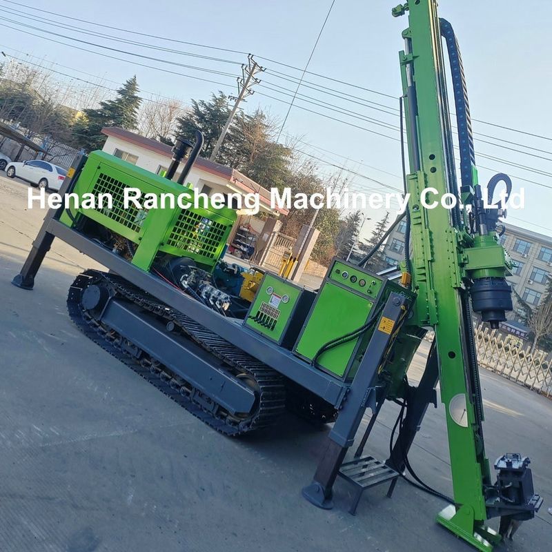 Max Drill Depth 1200m Full Hydraulic Core Drilling Rig  With 92KW Diesel Engine